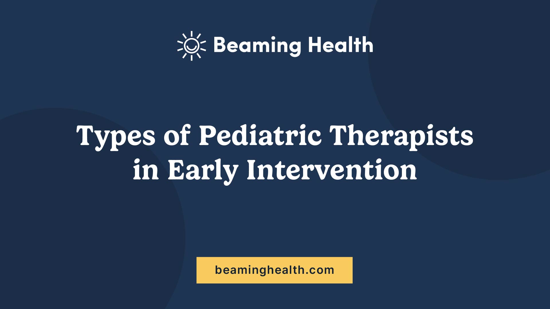 The Role of Pediatric Therapists in Early Intervention for Children ...